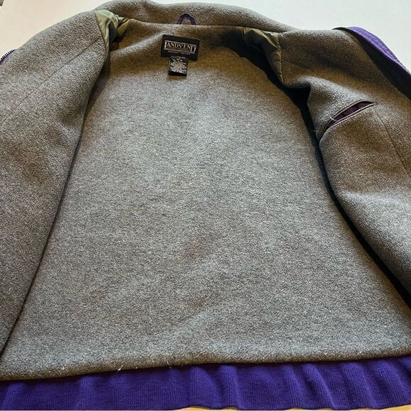 Lands' End Women's Winter Coat Purple Full Zip Size Large(14-16) - Picture 8 of 9